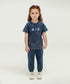 Girls' Denim Graphic Tee